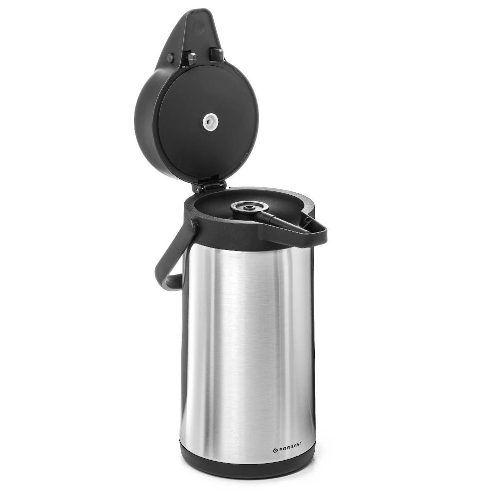 Termo con Bomba | Capacidad 2,5 Litros | Termo | Termo con Bomba | Termo de Acero Inoxidable Aislado | Botella Aislada | Cafetera con Bomba | Cómodo mango plegable