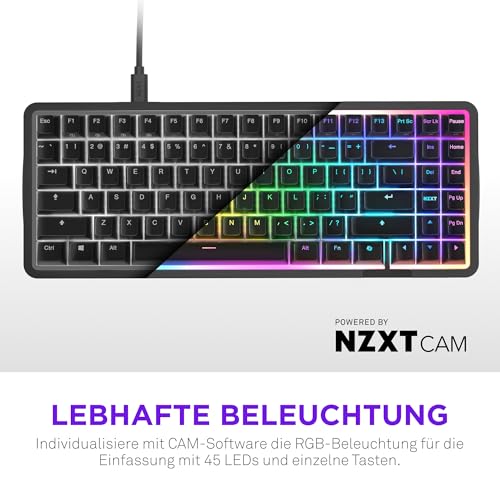 Function Elite MiniTKL Tastiera da gaming magnetica RGB – Azionamento regolabile –interruttori effetto Hall a doppia guida – attivazione rapida – polling a 8K – DE-ISO – Nero - Tastiera gaming - Immagine 6