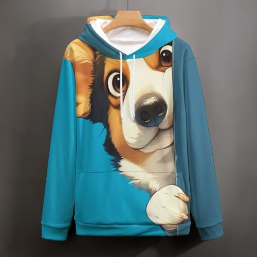 Pullover Corgi mignon le cadeau idéal en sweat à capuche taille S