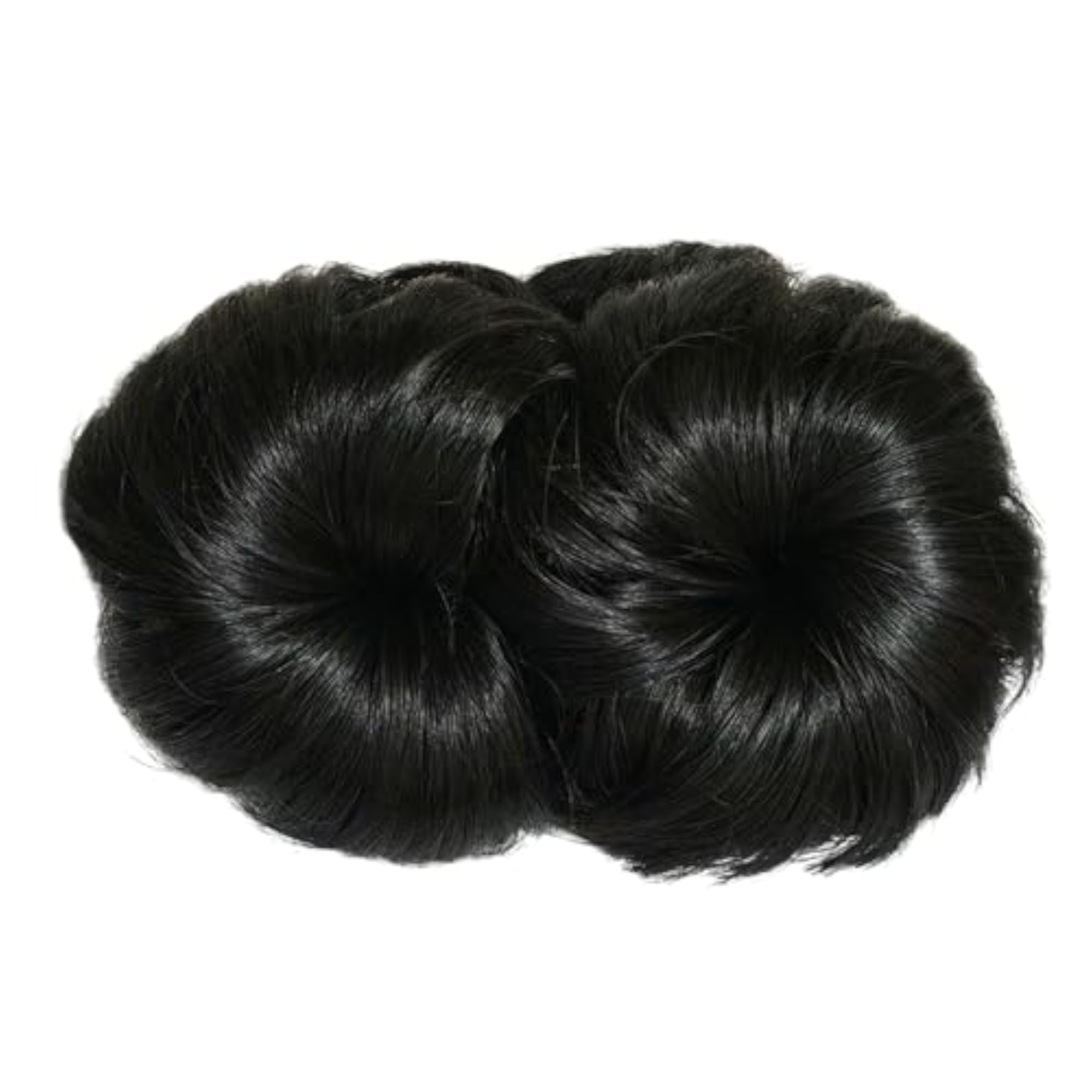Stylish Messy Bun Hair Extension with Flower Design