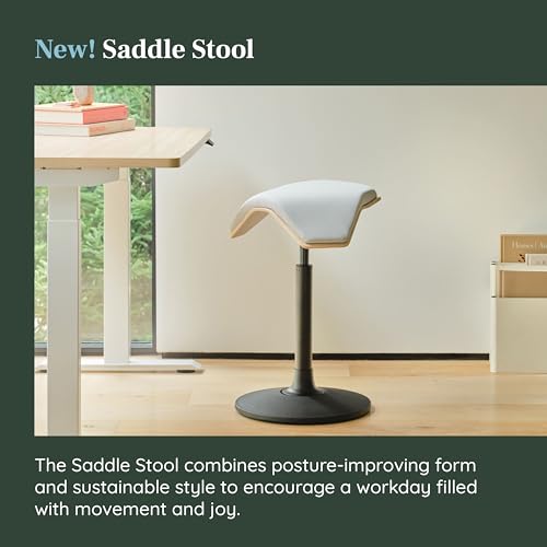 Image of Branch Saddle Stool, Height-Adjustable Active Seat with Ergonomic Design