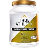 True Athlete Natural Whey Protein Unflavored, 20g of Protein per Serving Probiotics for Digestive...