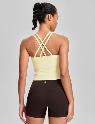 Image of HeyNuts Longline Zeal Bras Medium Impact Wirefree Sports Bras Workout Crop Tank Tops with Removable Pads, A-D Cups