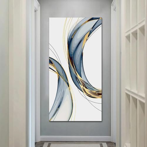 Art mural minimaliste pour décorer un grand mur de salon vide