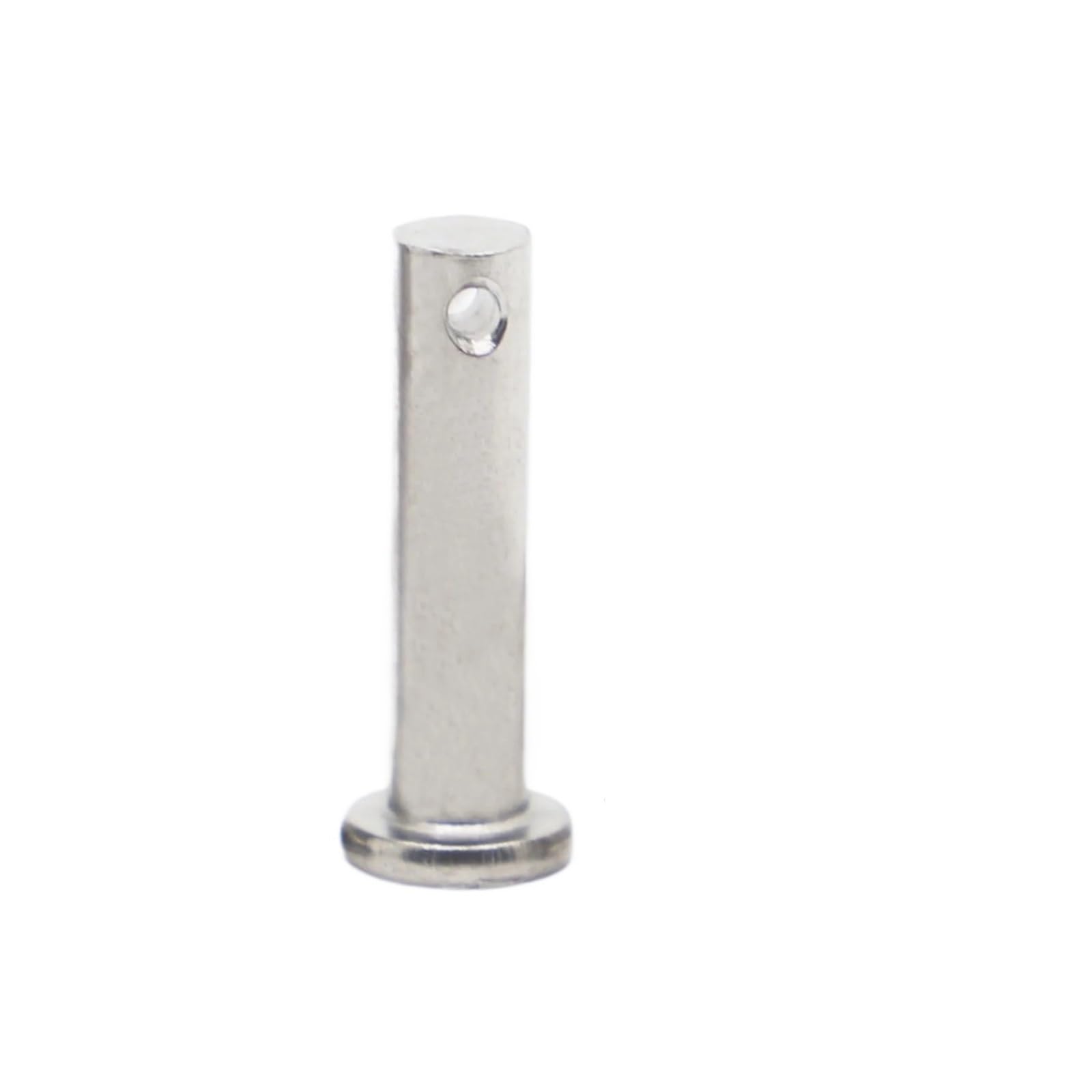 Single Hole Clevis Pins, 304 Stainless Steel Flat Head Positioning Dowel Pins with Hole Silver M3-M12(70mm,M4)