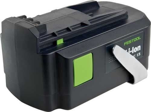 Festool Bpc 15 5, 2 Ah-Li Ion Battery Pack, Black