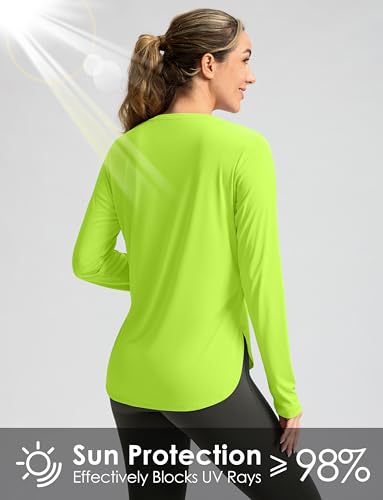 Image of Women's Sun Shirts UPF 50+ Long Sleeve UV Protection Shirt Lightweight Quick Dry Workout Hiking Tops for Women