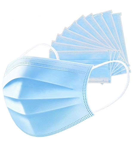 20pcs Disposable Face Masks, 3-Ply Face Masks Protective for Smoke, Dust, Pollen, etc