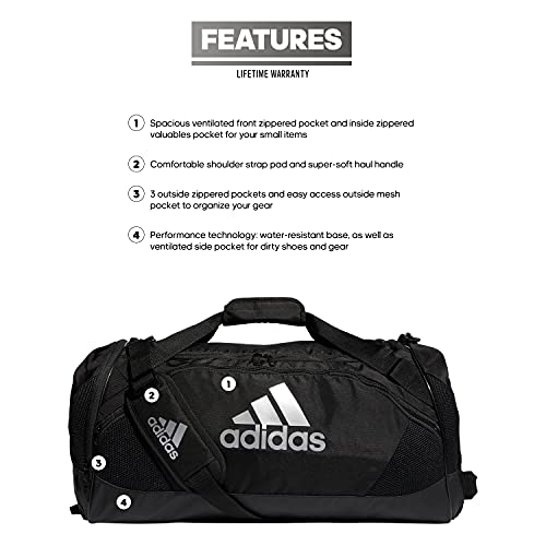 adidas Team Issue II Medium Duffel Bag, Black