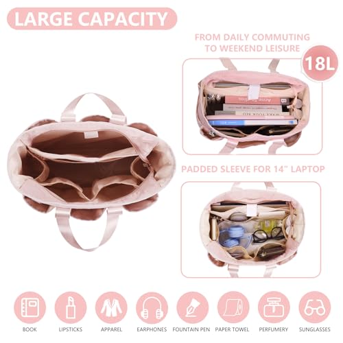 Tote Bag for Women with Zipper - Teacher, Nursing & Travel Weekender Work Bag2