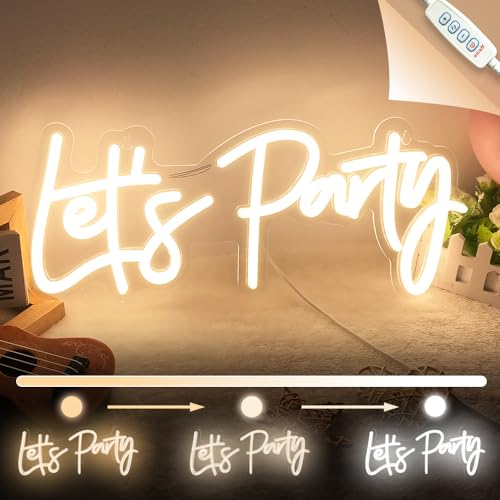 Let's Party LED Neon Signs | BannerBuzz UK