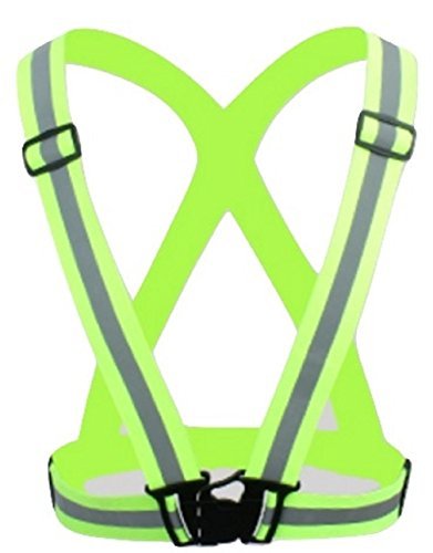 L&L® Hi Viz Vest High Vis Safety Visibility Waistcoat Jacket Reflective Belt UK (Yellow)