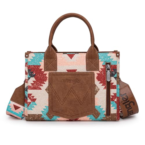 Image of Wrangler Purse Western Aztec Tote Bag Women Top Handle Handbags with Detachable Strap | Western