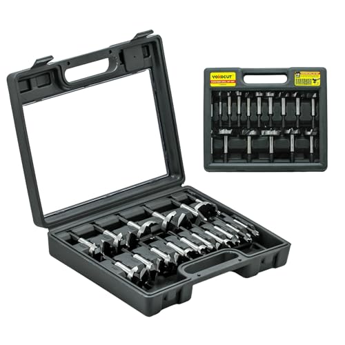 Forstner Bit Set 16Pcs Hex Shank Wood Drill Bits Set with Multi Sided Shank Forstner Bits for Woodworking