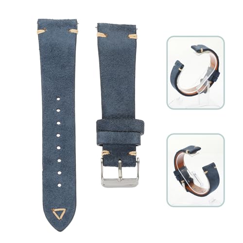 Correa de reloj de 20mm MAGICLULU en cuero clásico de vaca ajustable 3