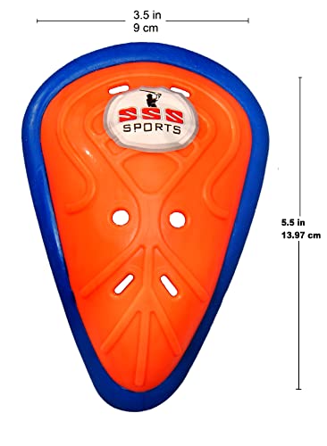 Image of SSS Octopus Abdominal Guard with Extra Soft Rubber Pad (Size & Colour Choice) (Youth, Orange)