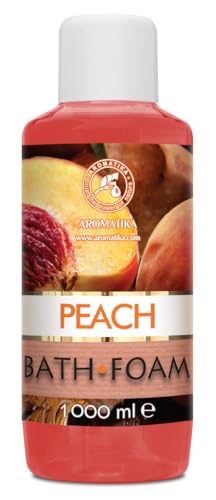 Espuma Baño de Мelocotón 1000 ml - Cuidado del Cuerpo - Fragancia Dulce y Suave - Aromaterapia - Hidratación y Nutrición de la Piel - Baños de Burbujas - Belleza
