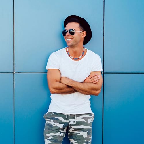 RWQIAN Baseball Beaded Necklace for Men Boys, Bling Drip Chains Inspired Accessory With Diamond Rhinestone Discoball, Jewelry Making Gift for Baseball Team Athletes3