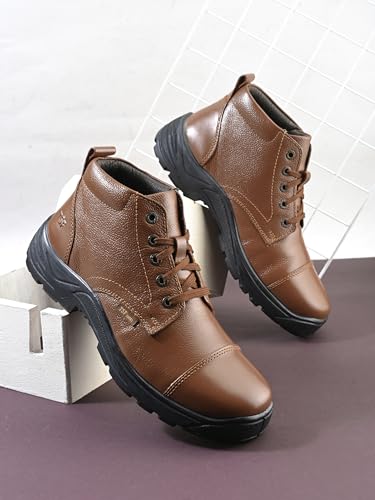 Image of TSF Tan Genuine Leather Police Boot