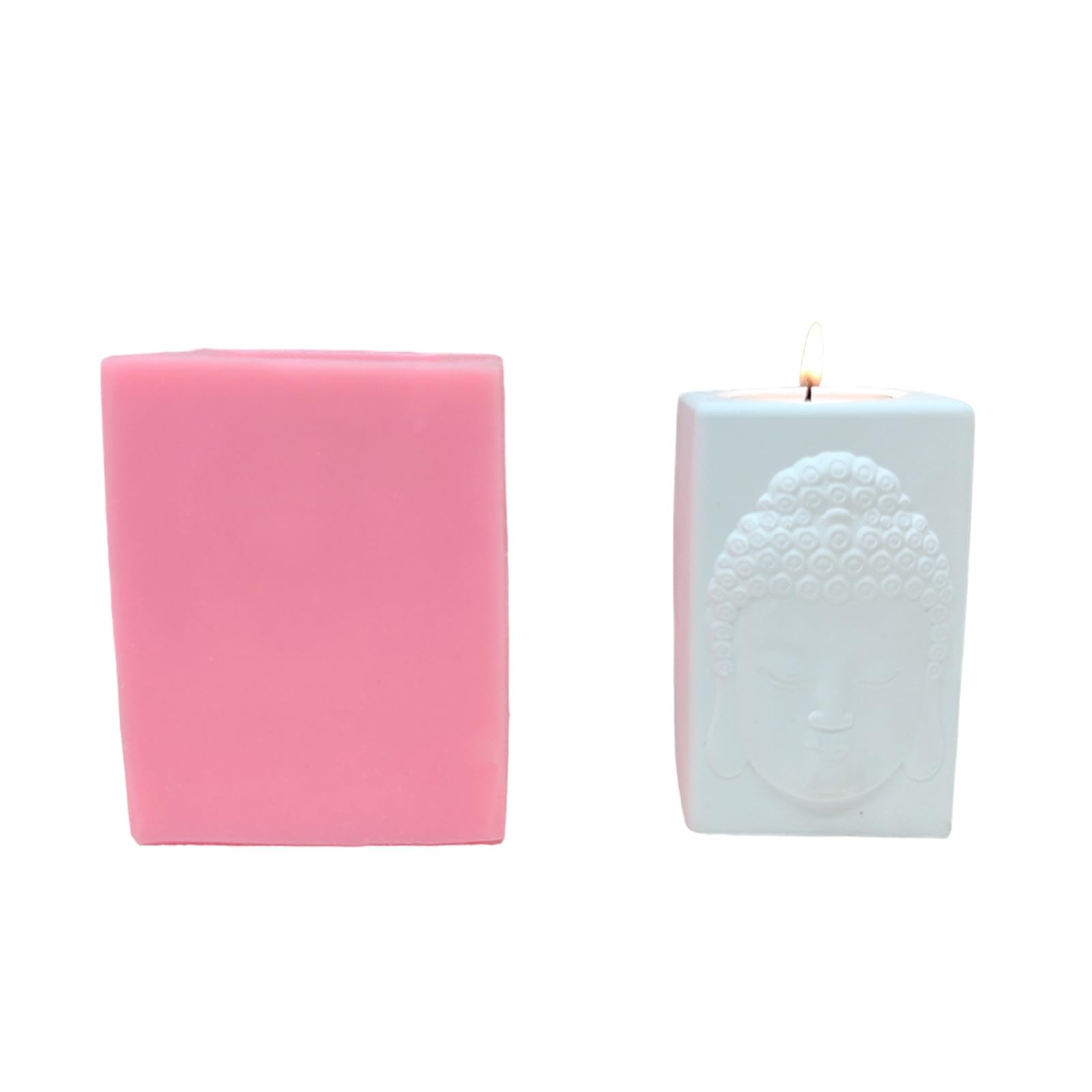 Buxuaaaa Silicone Vase Molds Silicone Tealight Holder Molds Striped Candlestick for Tealight Holder Decoration Home Decorations