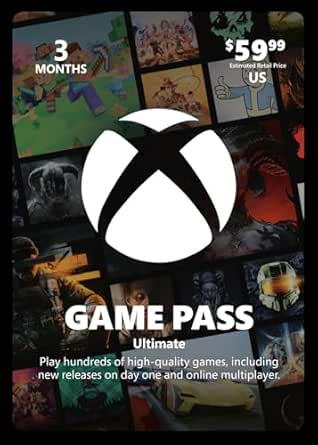 Xbox Game Pass Ultimate 3-Month Gift Card