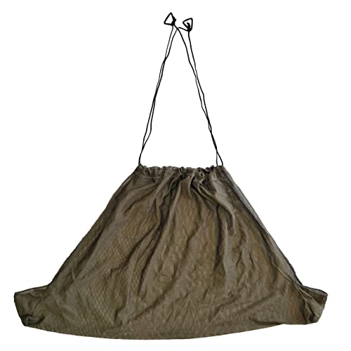 King Carp 27-00048 Sangle de pesage pour pêche en maille douce Vert 85 x 48 cm Avec sac de transport anti-odeurs