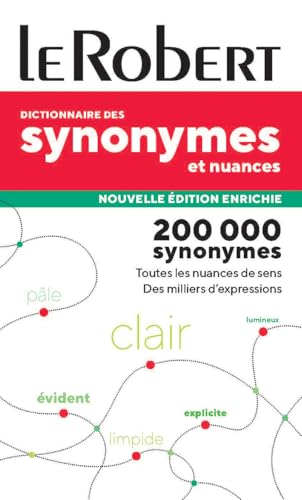 Dictionnaire de Synonymes et Nuances poche plus: Paperback French Thesaurus with flexi cover (References Langue Francaise)