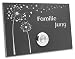 Produktbild Edelstahl Klingelplatte London 008 Anthrazit pulverbeschichtet mit Motiv Pusteblume 120 X 80 X 3 mm V2A Edelstahl Gravur LED Taster (weiß) Edelstahlklingel Haustürklingel Klingel Türklingel Klingelschild