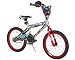 Hot Wheels Boys Dynacraft Bike with Rev’ Grip, Silver/Red, 18”