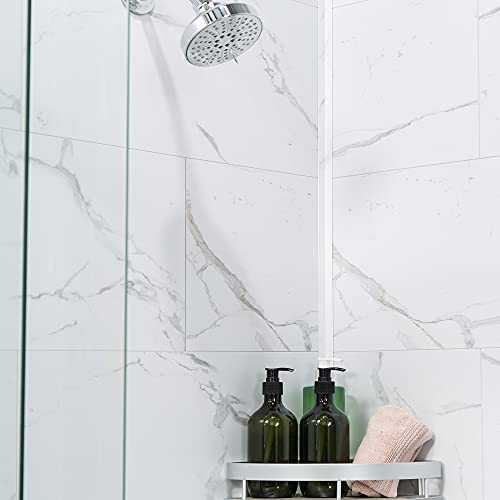 Palisade 23.2 In. X 11.1 In. Tile Shower And Tub Surround Kit In Carrara Marble #TOP2