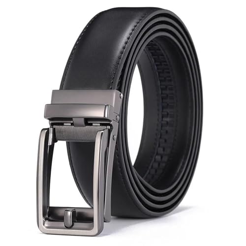 Men’S Luxury Genuine Cowhide Leather Belt Automatic Buckle Business Formal Casual Weekend Wear Accessories2