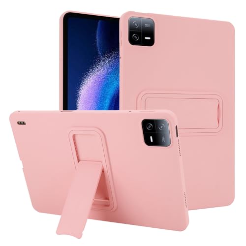 Coque Xiaomi Mi Pad 6 résistant aux chocs pour regarder vos séries grâce au support rose