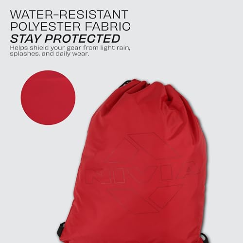 Image of Nivia String 2.0 Compact Backpack For Men & Women, Lightweight Bag for Everyday Use, Drawstring Closure, Breathable Ventilated Back, Capacity-5 Litres