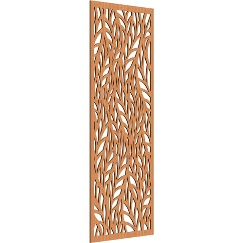 Image of Ortonville Decorative Pierced Fretwork Wood Wall Panels, 25 3 /8 inchW x 64 3 /8 inchH x 3 /8 inchT, Cherry