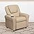 Flash Furniture Vana Contemporary Beige Vinyl Kids Recliner with Cup Holder and Headrest from Flash Furniture