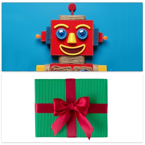 Image of uxcell 10pcs Corrugated Cardboard Paper Sheets,Red,14 inch x 10inch,for Craft and DIY Projects