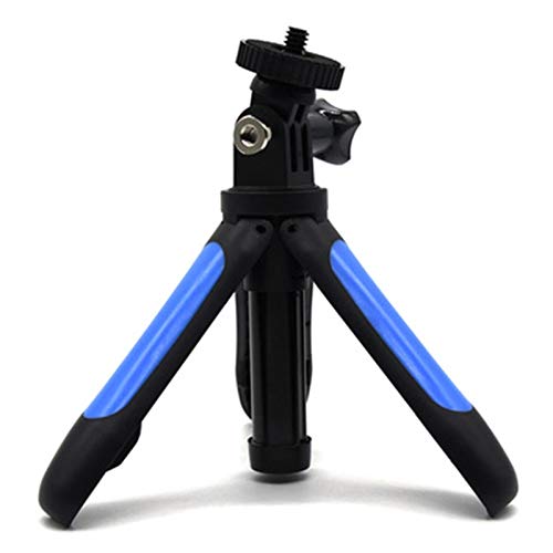 Mini treppiede portatile per selfie monopiede estensibile blu