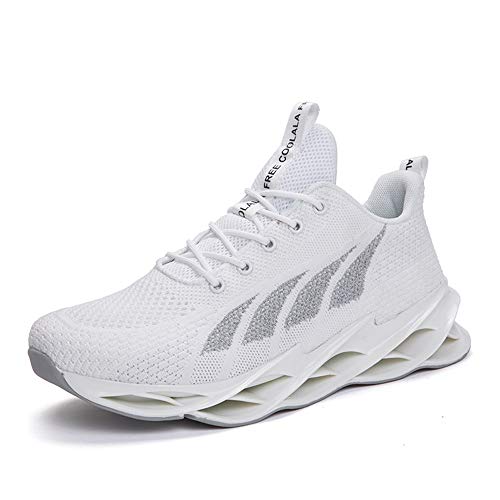 Laufschuhe 2020 für Herren, gewebte Schuhe, reflektierendes Obermaterial, Schwarz, weiß, 50 thumbnail