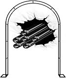 Materiales de alta calidad: los arcos de metal están hechos de tuberías de acero gruesas galvanizadas, son resistentes a la pintura para hornear a alta temperatura, resistente a la corrosión, no son fáciles de oxidar y duraderos.