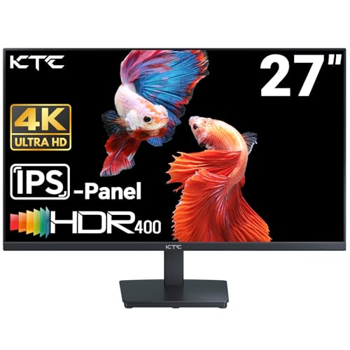 KTC 27 Inch 4K UHD Computer Monitor, IPS 3840×2160 Monitor with HDR400, DCI-P3 95%, 1.07 Billion Colors, HDMI DisplayPort, 60Hz PC Monitor, H27P27 by KTC - Used condition - US$187.18
