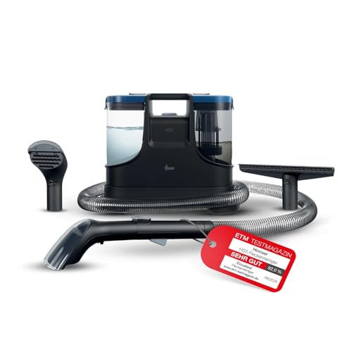 Hoover HS5 Fleckenreiniger - Waschen und Trocknen von Teppichen, Sofas, Polstermöbeln, Autositzen, Glas, Fensterreinigungszubehör, 1,5L Wassertank, kompakt, 400W, ideal für Haustiere