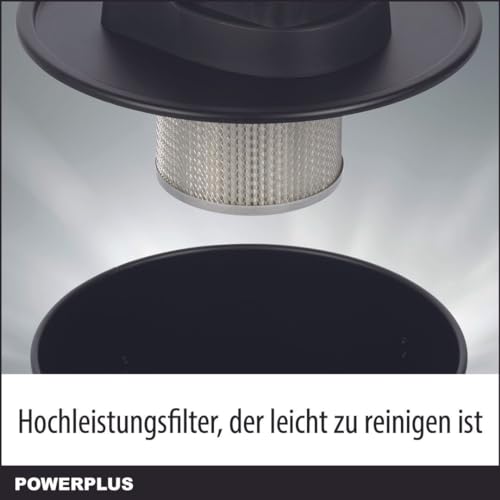 Powerplus Dual Power Akku Aschesauger POWDP6020-20V - 20L - Inkl. Blasfunktion und austauschbarem Filter - Geeignet für Kamin, Werkstatt, Grill und Ofen - excl. Akku und Ladergerät