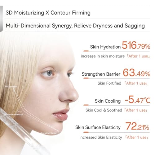 OGANA CELL Oganacell PDRN Peptide Face Moisturizer – Glow Cream with Gua Sha, Firming & Repairing Moisturizer for Sensitive Skin, Nourishing Anti-Aging Neck Cream for AM/PM Korean Skin Care 4.05 fl oz (120ml)