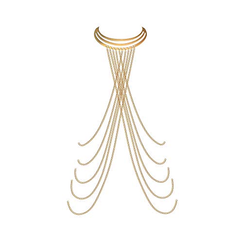 Joeyan Cadena del Cuerpo Borla Sexy Dorado Mujeres Cover