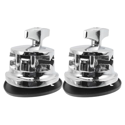 Base metálica para montaje de patas de tambor 2pcs miniatura 1