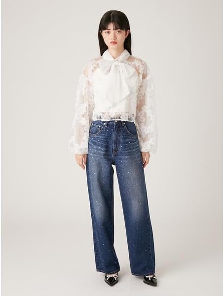 Amazon | [リリーブラウン] L.B CANDY STOCK ビジューデニムパンツ  