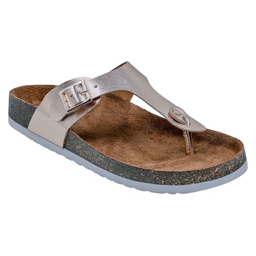Image of LYDC LONDON Women's Sandals. Lightweight stylish and comfortable flat sandals for office wear and gatherings. Orthopaedic and flat foot friendly. Doctor trusted timeless fashion sandals for women with modern appeal.