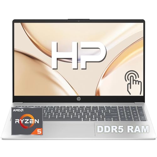 Image of HP 15.6 inch FHD Touchscreen | Ryzen 5 7520U | 2026 Edition | 8GB RAM 1TB SSD | Copilot AI Key | 10.5H Battery | Privacy Shutter | AMD Radeon Graphics | HDMI | Windows 11 Home