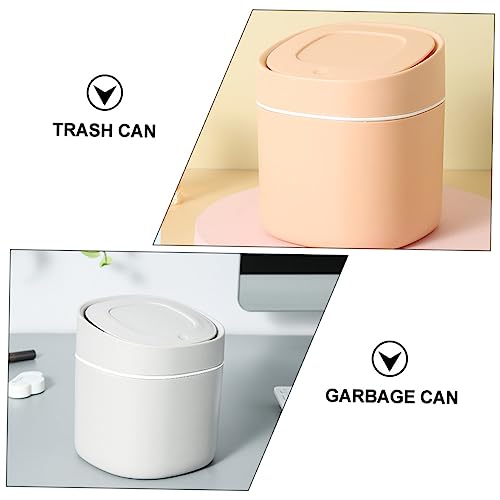 Caneca de basura mini con tapa empujable azul miniatura 4