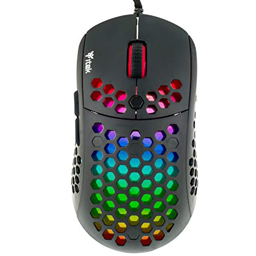 Souris filaire gamer iTek G71 RGB noir sans latence clics